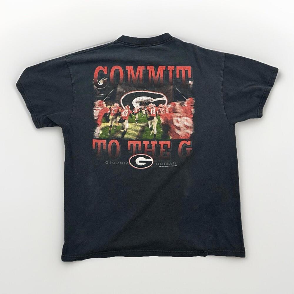 VTG University Of Georgia Men’s Black Med Commit To The G College Football Shirt